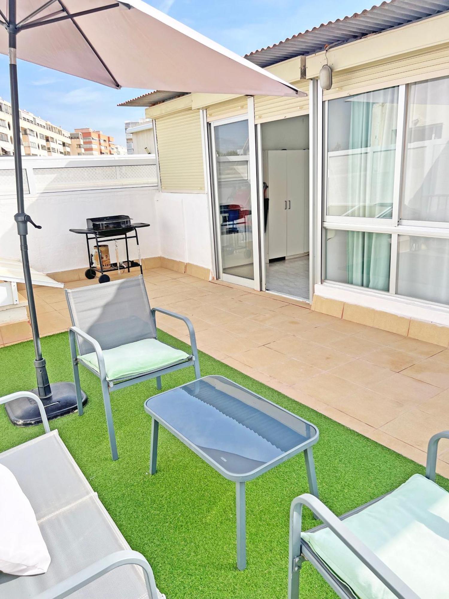 엘 캄펠로 Atico Frente Al Mar 2 Terrazas Barbacoa Y Parking Sujeto A Disponibilidad 아파트 외부 사진
